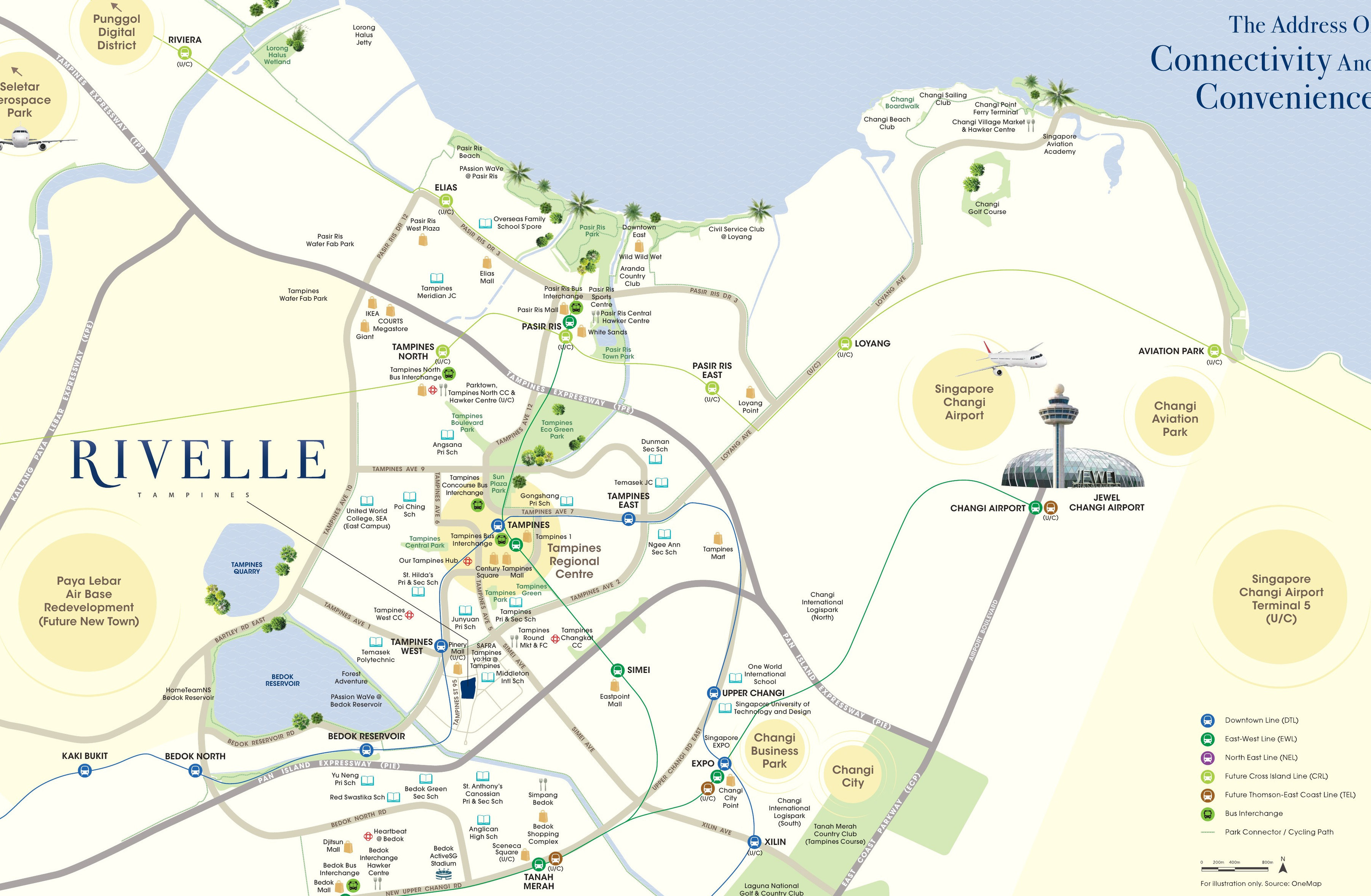 Rivelle location and connectivity map
